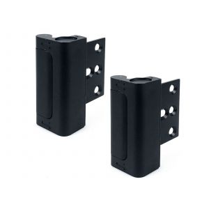 Loquet de renfort noir pour serrure de porte de s&eacute;curit&eacute; domestique - Lot de 2 - Neuf