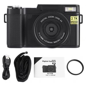 Appareil photo numerique portable Cd r2 FHD 1080P avec zoom x4 et Wi-Fi - Neuf