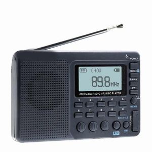 RETEKESS V115 Radio portable FM/AM/SW Bandes,Enregistreur USB,Haut-parleur,Idéal pour les personnes âgées - Neuf