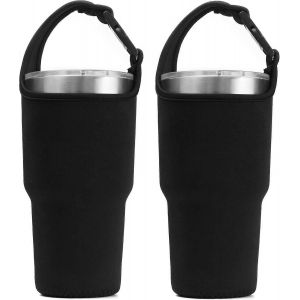 Pochette porte-gobelet pour toutes les tasses à café isothermes de voyage en acier inoxydable de 20 oz,manchon en néoprène DanziX avec poignée de transport,adapté à YETI Rambl - Neuf