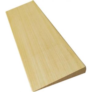 Rampe de seuil de porte en bois - Rampe aspirateur - Rampe de seuil de porte - Rampe pour fauteuil roulant - 50 x 15 x 3 cm - Bois - Neuf