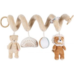 Kalanka-Noukie's Spirale D'activités Babou Le Lion Bébé Avec Animaux En Peluche - À Suspendre Pour Poussette, Siège Auto, Lit - Stimule Le Développement - Cadeau Naissance Garçon Et Fille - Neuf