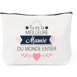 Idee Cadeau Mamie Anniversaire Fete Des Meres Trousse De Toilette Femme Cadeau Grand Mere Pochette Tissu Coton-Polyester Cadeaux Mamie Fete Des Mamies Rangement Maquillage Cadeau Fete Des Grand Mere - Neuf