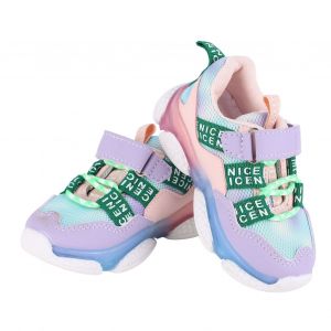 Chaussures Roses A Led Pour Enfants, Taille 23, En Cuir Artificiel, Respirantes, Antiderapantes, Souples Et Lumineuses, Pour Enfants De 1 A 6 Ans - Neuf