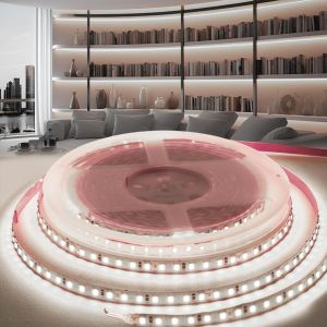 Ruban Led 5m 24v Bande Led,Blanc Froid 6000k 600leds Découpable Flexible Led Autocollant Largeur 8mm Bandeau Led Pour Diy Chambre,Exterieur Maison Décoration (Sans Alimentation) - Neuf