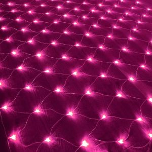 Guirlande Lumineuse Solaire Rose Et Blanc Chaud Avec Télécommande, 192 Led, 3 X 2 M, 8 Modes D'éclairage, Étanche, Intensité Variable, Pour Chambre, Noël, Mariage, Maison, Jardin - Neuf