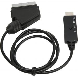 Adaptateur Convertisseur Péritel vers HD,Sortie 1080P Adaptateur Convertisseur De Câble Audio Vidéo Péritel vers HD,pour Ordinateur,Ordinateur Portable,Projecteur avec Câble De Adaptateu - Neuf