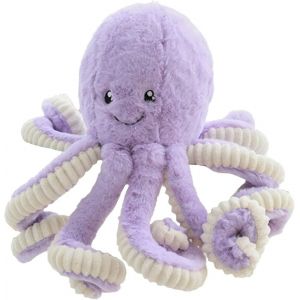 Poupée en peluche pieuvre 40 cm,idéale comme cadeau,pour anniversaire,Noël,Peluche,violet,40 cm - Neuf
