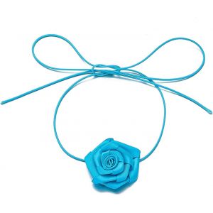 Kal-Collier Ras Du Cou Gothique &Agrave; Fleurs Collier Noir &Agrave; Fleurs Roses Long Ruban Floral Collier &Agrave; Lacets Ruban Fin Noeud Papillon Collier Ras Du Cou Cosplay Bijoux Fantaisie Pour Femmes Filles - Neuf