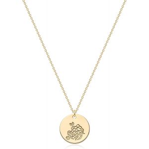 Tianyi-Collier Pour Femme En Or Avec Fleurs De Naissance - Collier Personnalis&eacute; Avec Fleur - Collier D&eacute;licat Avec Pendentif Fleur De Naissance Hypoallerg&eacute;nique - Plaqu&eacute; Or 18 Carats - Bijou Fantaisie - Neuf