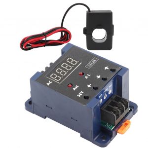 XYONG Amperemetre numerique CA SZC06, plage de mesure 0,3-50 A, limite superieure et inferieure, relais de temporisation d'alarme, detection, CA 110-220 V - Neuf