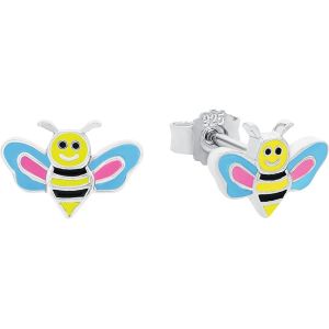 Boucles D'oreilles En Argent Sterling 925 Pour Filles, Boucles D'oreilles Pour Enfants, Avec Zircone Synth&eacute;tique, Motif, Livr&eacute;es Dans Un Coffret Cadeau &Agrave; Bijoux - Neuf