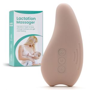 Masseur D'allaitement, Masseur De Sein, Essentiels Pour L'allaitement, Vibration Et Charge Thermique, Étanche, Soulage Les Canaux Obstrués Et La Congestion, Améliore Le Flux De Lait - Neuf