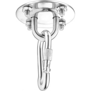 Crochet de plafond en acier inoxydable, support pour sac de frappe Swing Sling Love, fixation pour hamac d'entraînement, capacité de charge jusqu'à 400 kg (professionnel) - Neuf
