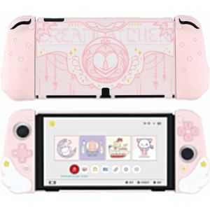 Eryi-Jolie Coque Compatible Avec Console Switch Oled Et Joy Con - Absorption Des Chocs Et Anti-Rayures - Design Ergonomique Pour Le Modèle Switch Oled - Star Wings - Neuf