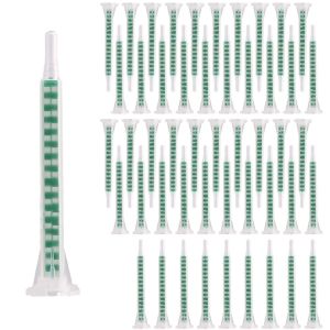 Chenquansarl-Lot De 50 Buses De M&eacute;lange &Eacute;poxy Vert Fma06-16 - Bouche Statique - Colle Abs - Tube M&eacute;langeur Pour Pistolet &Agrave; Colle, Applicateur, R&eacute;sine Plastique, Pointe De M&eacute;lange - Neuf