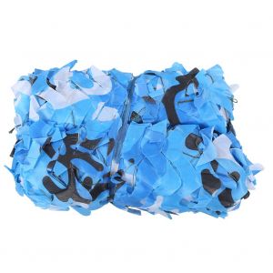 Filet De Camouflage Militaire D'exterieur Pour La Chasse, Le Tir, Le Camping, La Protection Solaire (Camouflage Ocean 2*4) - Neuf