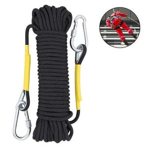 Corde D'escalade Statique En Polyester Haute R&eacute;sistance De 10 M - Force De Traction De 2 000 Kg, L&eacute;g&egrave;re Et Durable, Pour Le Sauvetage, L'escalade Sur Glace Et Les Aventures En Plein Air. - Neuf