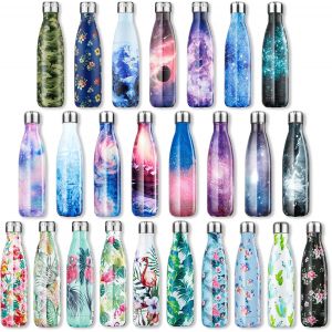 Bouteille D'eau En Acier Inoxydable Sans Bpa Thermos Double Paroi Isolée Sous Vide Gourde Isothermes - Froid 24h Ou Chaud 12h - 350ml / 500ml /750ml - Neuf