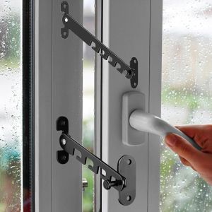 2 Pcs S&eacute;curit&eacute; Fen&ecirc;tre Enfant,Protection Fenetre Chat,Supports De Porte De Chambre Pour Enfants Et Animaux De Compagnie,Entrebailleur Fenetre Pour Les Maisons,Les &Eacute;coles Et Les Locaux Commerciaux - Neuf