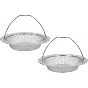 Jgd-2 Pi&egrave;ces Filtre Evier Cuisine Grille Evier Cuisine Avec Poign&eacute;e De Transport, Filtre De Lavabo Inoxydable Et R&eacute;sistant &Agrave; La Corrosion, Anti-Bouchage Pour Les Canalisations De Cuisine - Neuf