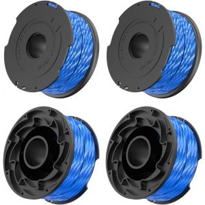MEVRONISSHOP-Black and Decker A6441 Lot de 4 bobines de fil pour d&eacute;broussailleuse GL315 GL350 GL650 GL652 GL655 GL660 GL680 Diam&egrave;tre 1,65 mm Longueur 12,2 m - Neuf