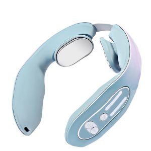 Masseur De Cou &Eacute;lectrique Rechargeable Avec Chaleur Et Vibrations - Appareil Portable Pour Soulager La Colonne Cervicale - Neuf