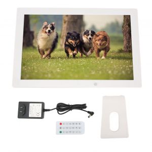 Cadre photo numerique 1080p, telecommande intelligente, 100-240 V, prise americaine 17 pouces - Neuf