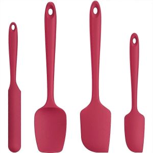 Set De 4 Spatules En Silicone : Spatule De Cuisine Résistante À La Chaleur Jusqu'à 315,Antiadhésive Flexible Pour Aliments - Neuf