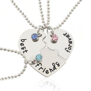 Kal-Collier D'amiti&eacute; Pour 3, 3 Pi&egrave;ces Collier Bff Femmes Collier Amiti&eacute; Pour 3 Collier Amiti&eacute; Bff Collier D'amiti&eacute; Pour 3 Filles Cadeaux De Bijoux Pour Filles - Neuf