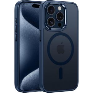 Maa-Coque Pour Iphone 15 Pro - Magnétique, Fine, Translucide, Mate Dépolie, De Qualité Militaire Résistante Aux Chocs Et Aux Traces De Doigts Pour Téléphone Portable - Neuf