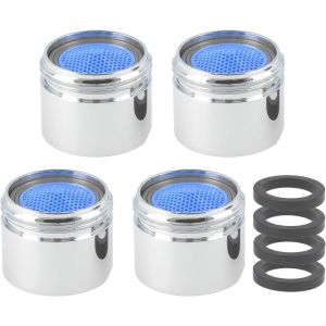 KALANKA-M18/M20/M22/M24/M28 x 4 Pièces Aérateur Robinet Filtres Évier, Buse Aérateurs Avec Filtre en ABS, Pour Robinetterie Dans la Cuisine et la Salle de Bain - Filetage Mâle (M18) - Neuf