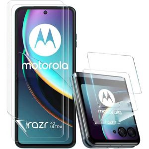 Ckl-Lot De 2,Hydrogel Protection Ecran Pour Motorola Razr 40 Ultra/Razr+ (2023),Souple Tpu Film Protection Écran Compatible Avec Motorola Razr 40 Ultra - Sans Bulles D'air - Ultra Résistant - Neuf