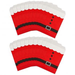 Bonbons Sacs Pour la C&eacute;l&eacute;bration de No&euml;l des Approvisionnements de Partie de 50Pcs Papier Kraft Rouge Portable de Stockage - Neuf