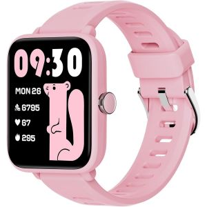 Montre Connect&eacute;e Enfant, Montre Digitale Tactile Fille Avec Podom&egrave;tre, Cardiofrequencem&egrave;tre, &Eacute;tanche 5 Atm, Moniteur De Sommeil, R&eacute;veil, Jeux De Puzzle Pour &Acirc;g&eacute;s 3 &Agrave; 14 Ans[Z253] - Neuf