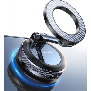 KALANKA-Support Telephone Voiture Magn&eacute;tique pour MagSafe [2026 Magnets Puissants] Porte Voiture pour Tableau de Bord/Pare-Brise,Pliable Support Magn&eacute;tique pour iPhone 17 16 15 14 13 12 et Android - Neuf