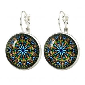Boucles D'oreilles Tendance Eh034, Boucles D'oreilles En Pierres Precieuses, Crochet D'oreille Tendance A Faire Soi-Meme (Argent) - Neuf