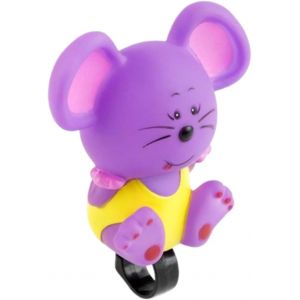 Kal-Sonnette Pour Vélo Enfant, Trottinette, Tricycle, Lit, Berceau Ou Poussette - Souris En Vinyle Avec Pince Et Pince, Vinyle Et Polymère - Neuf