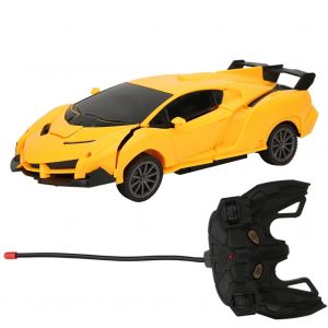 Telecommande Electrique Sans Fil Qf116 A Deformation Unique Pour Voiture Autobot Pour Enfants (Jaune) - Neuf