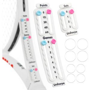 Compteur De Score Portable Pour Tennis-Tableau De Marque Léger 1.9g Itf Certifié|Affichage Points/Jeux/Sets Instantané|Montage Facile Sur Raquettes & Sacs|Parfait Matchs/Entraînement - Neuf
