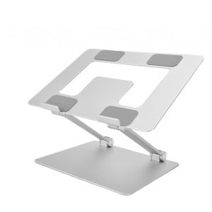 HJLIAN Support pour ordinateur portable pliable et portable en alliage d'aluminium, support pour ordinateur portable, support de refroidissement argente - Neuf