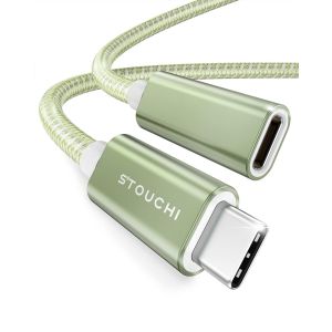 TIANYI-Câble d'Extension USB C 1,8M,Nouvelle Version TypeC 3.2 Mâle vers Femelle Charge Rapide et Transfert de Données Audio pour Galaxy Tab S8,Pad,M1 M2 Mac Mini/Pro,Galaxy S22,Chargeur Mag-Safe - Neuf