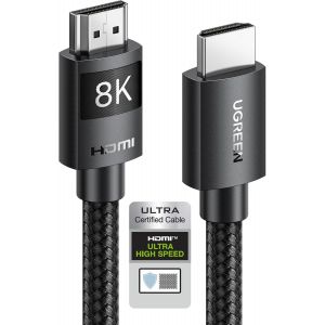 TIANYI-10K 8K 60Hz C&acirc;ble HDMI 2.1 Certifi&eacute; 4K 240Hz UHD Haute Vitesse 48Gbps 3D eARC HDR 10+ VRR HDCP 2.3 Dolby Vision Compatible avec Switch PS5 PS4 Xbox One X HDTV MacBook Pro Mac Mini M4 (2M) - Neuf