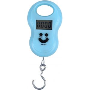 Bleu - 1 pièce portable échelle à bagages / pendentif échelle à bagages 110 LB / 50 kg bagage balance avec crochet à poisson suspendu LCD rétro - éclairé pour les voyages à domicile en plein air - Neuf