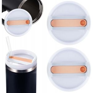Lot De 2 Couvercles De Gobelet, 1 134 Ml, Anti-Fuite, Pour Tasses À Café - Neuf