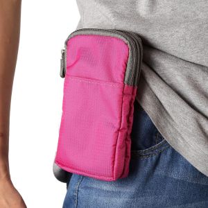 KAL-Sac À Bandoulière Pour Téléphone Portable Homme, Pochette De Ceinture Pour Telephone Portable Homme, Universel Sacoche Ceinture Clip Telephone Sacs De Banane Sac Main Etui De Transport Avec Mousq - Neuf