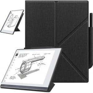 KALANKA-Étui pour Remarkable 2 10.3"" (2020 Released) ¿ avec Support Pliable et Poche pour Stylo, Remarkable 2 10.3pouce Digital Paper Tablette Housse Étui, ne Convient Pas Remarkable 1 - Noir - Neuf