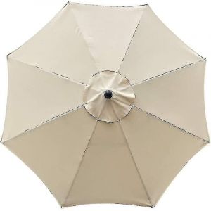 Housse De Rechange Pour Parasol, 8 Baleines, 3 M, Imperm&eacute;able, Anti-Uv, Tissu De Rechange, Beige Hy Tw - Neuf