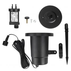 Hjlian Projecteur Led D'exterieur Etanche Avec Flocons De Neige, Lampe Decorative De Noel, Ac85-240 V, 5 W (Prise Britannique) - Neuf