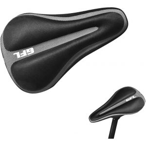 Housse Selle Absorbant Les Chocs,Coussin De Selle Pour Vélo En Silicone,Housse De Siège De Vélo En Gel,Housse De Selle De Vélo,Doux Pour Vtt De Montagne,Vélo De Route,17 X 29,5 Cm,Noir - Neuf